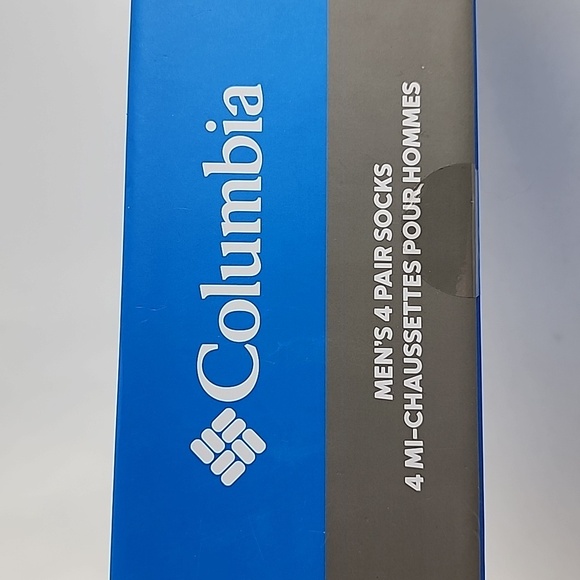Columbia Men's 4 Pair Gift Box Multi Colour Activewear Crew Socks Shoe Size 6-12 - Picture 6 of 10